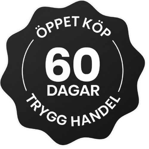 60 dagars nöjdhetsgaranti